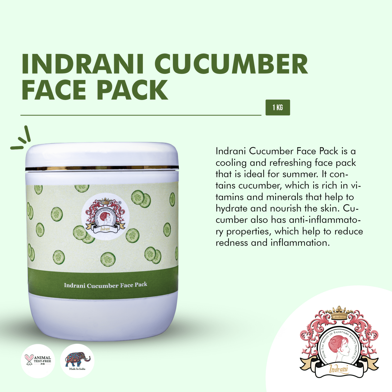 Indrani Cucumber Face Pack_00