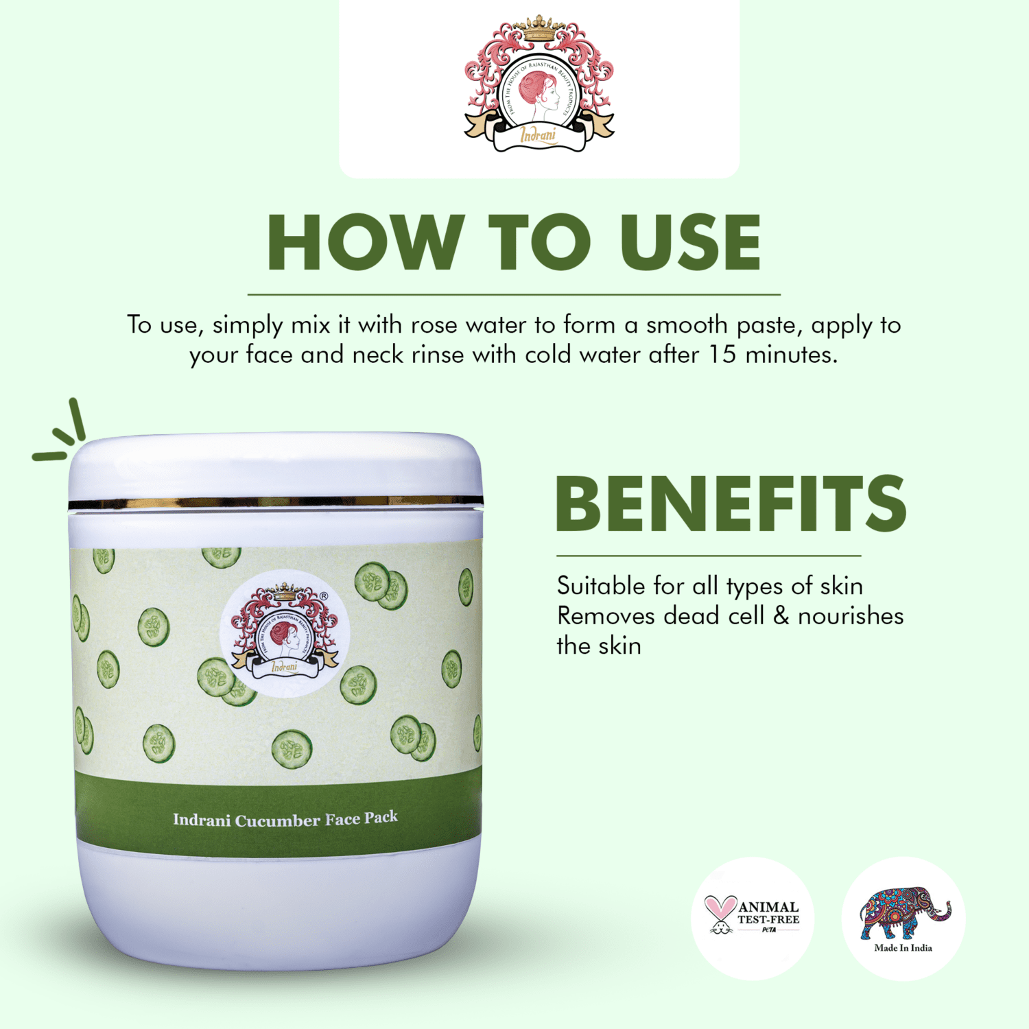 Indrani Cucumber Face Pack_01