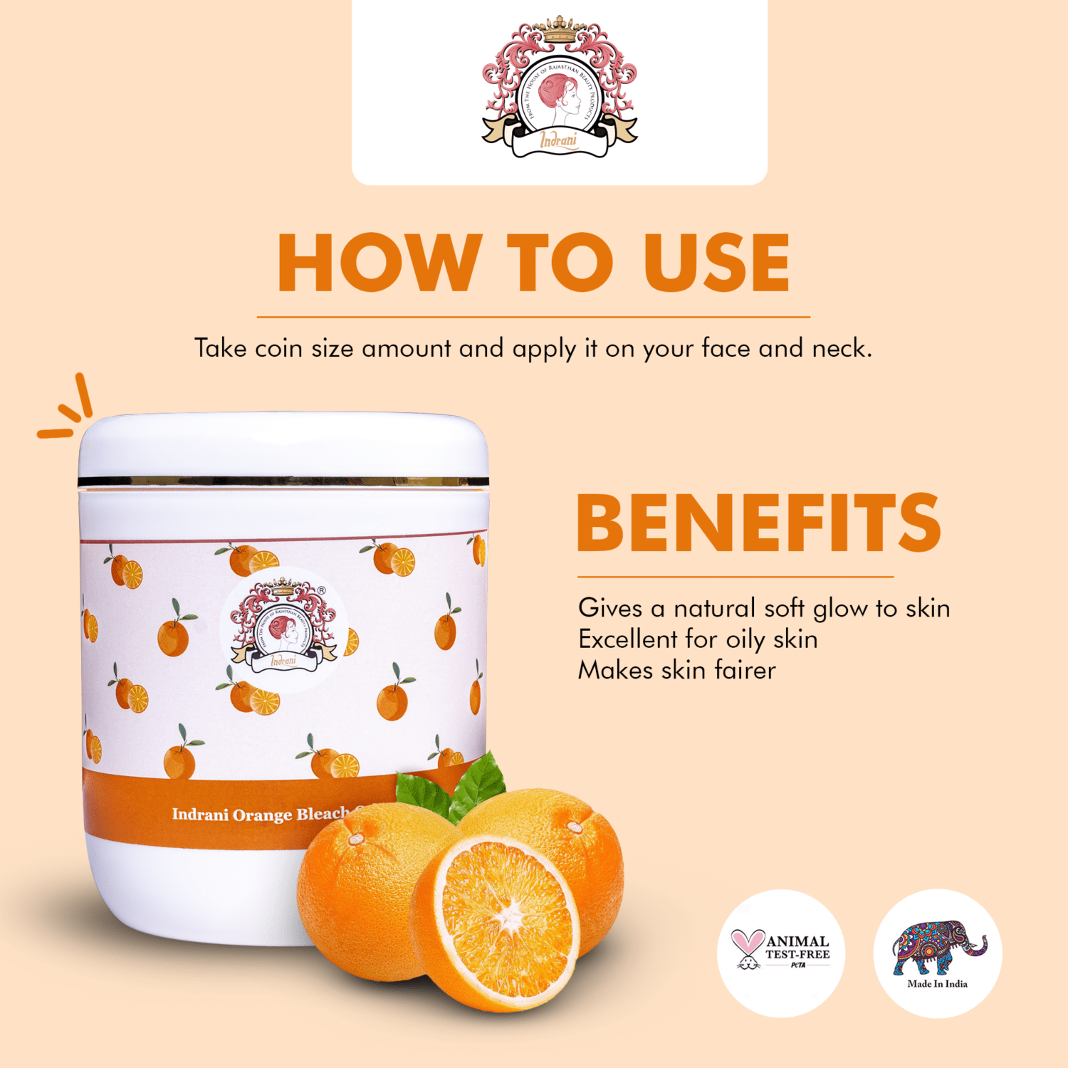 Indrani Orange Bleach cream_01