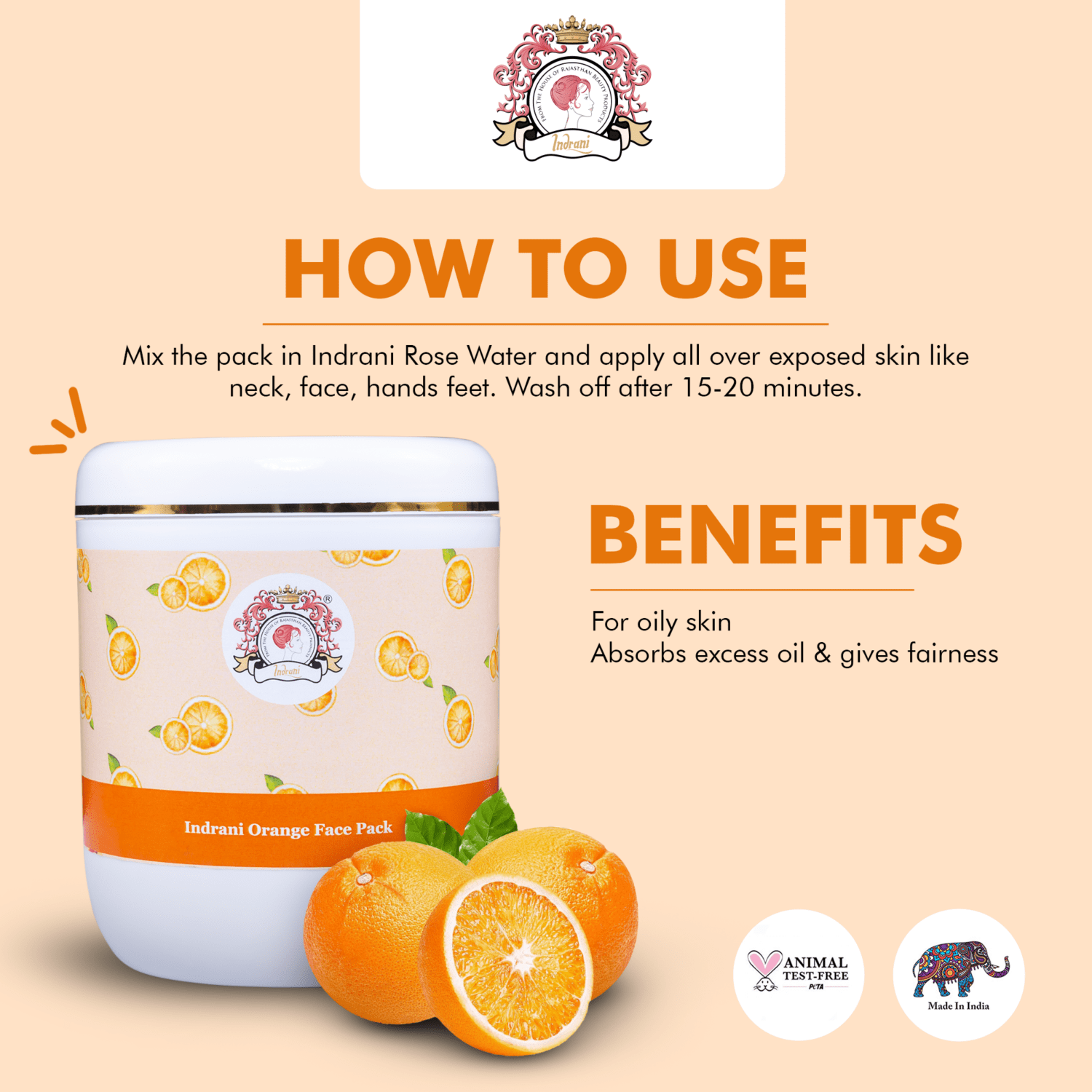 Indrani Orange Face Pack 01