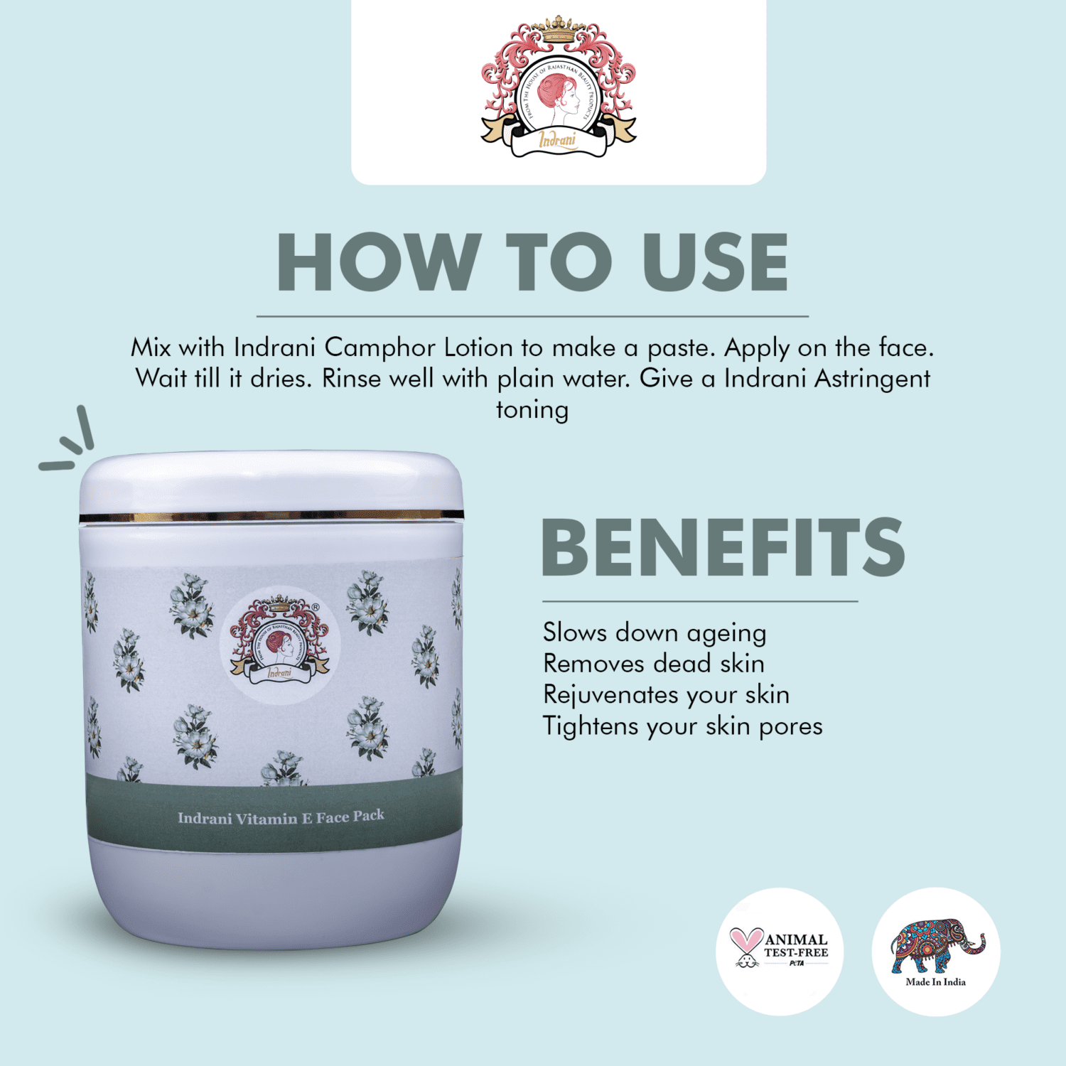 Indrani Vitamin E Face Pack_1kg_01